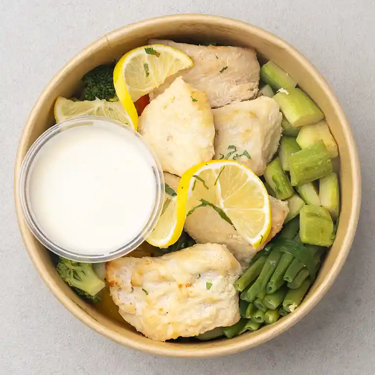 Lemon Butter Grilled Fish with Roasted Vegetables